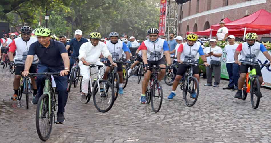 स्वतंत्रता के 79 वर्ष पूरे होने पर एनसीसी ने निकाली साइक्लोथॉन, युवाओं को दिया फिट और हरित भारत का संदेश